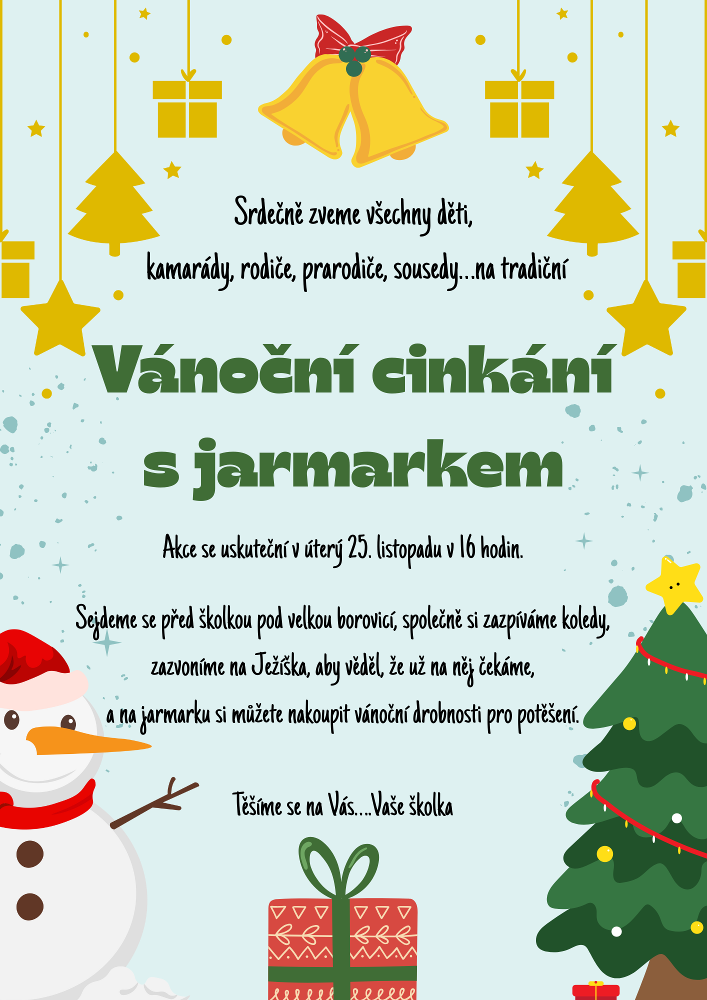 Vánoční cinkání s jarmarkem Vánoční cinkání s jarmarkem